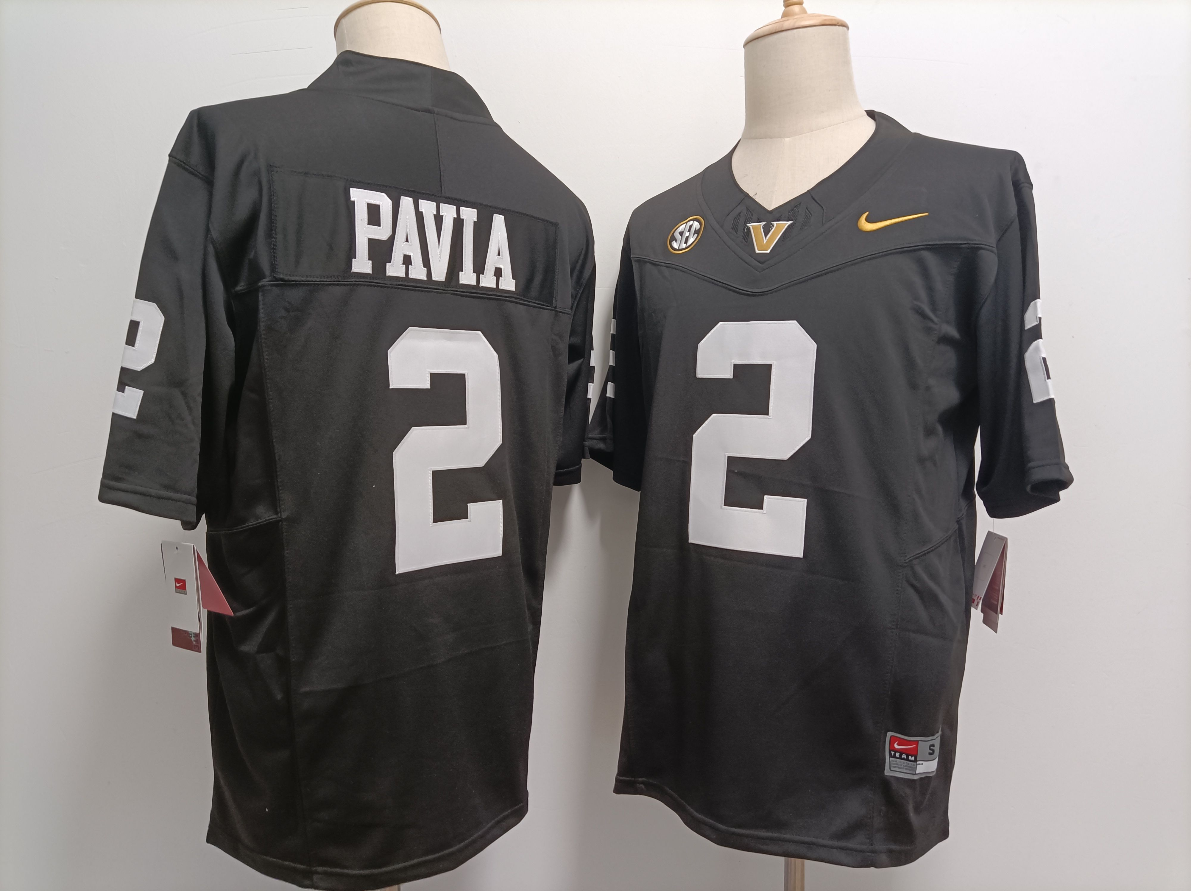 Men #2 Pavia Black Nike 2025 NCAA Jersey